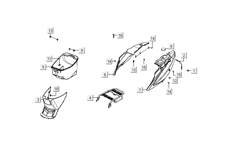 Buddybak Kymco Agility Delivery 4-stroke euro4 black