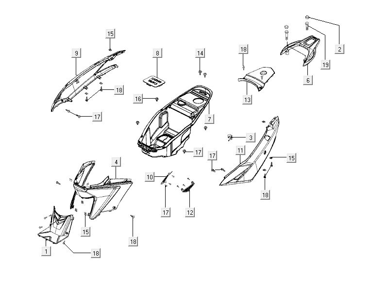 Buddybak Kymco City 16' 4-stroke dark grey