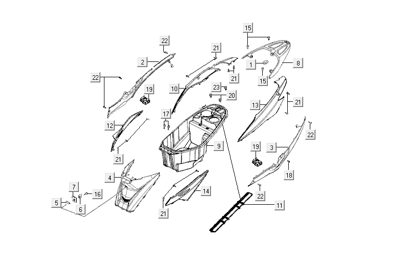 Buddybak Kymco VP50i injection euro 4 tecno silver