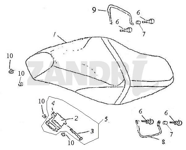 Buddyseat BTC Grande Retro GT1 coffee cream