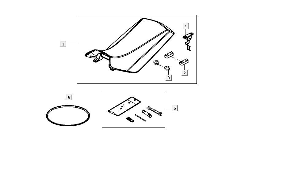 Buddy seat Kymco MXU 150