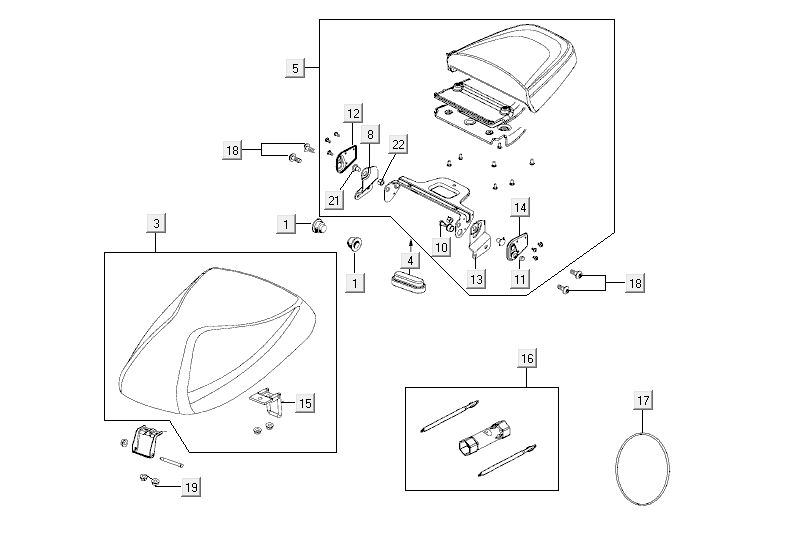 Buddyseat Kymco Agility Fat 12' 4-stroke renault brown