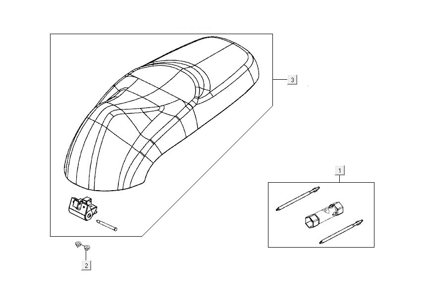 Buddyseat Kymco Like 4-stroke black gloss like T T