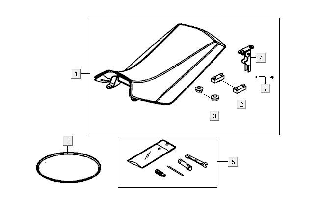 Buddy seat Kymco MXU 50