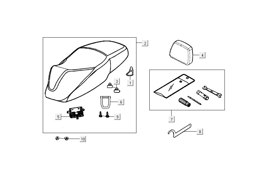 Buddyseat Kymco New Dink 4-stroke black metallic