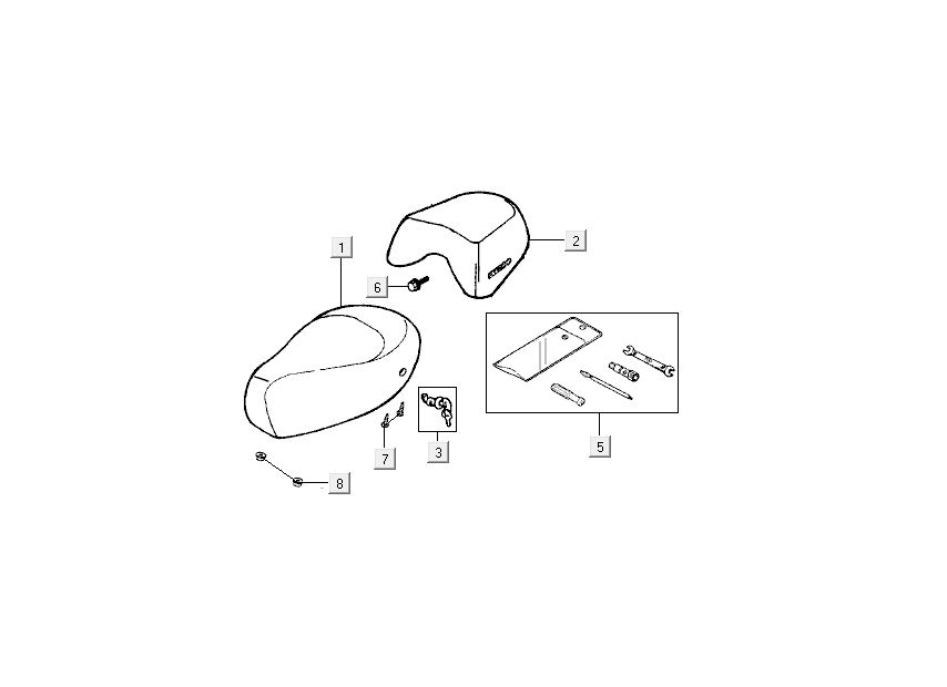 Buddyseat Kymco People 2-stroke red