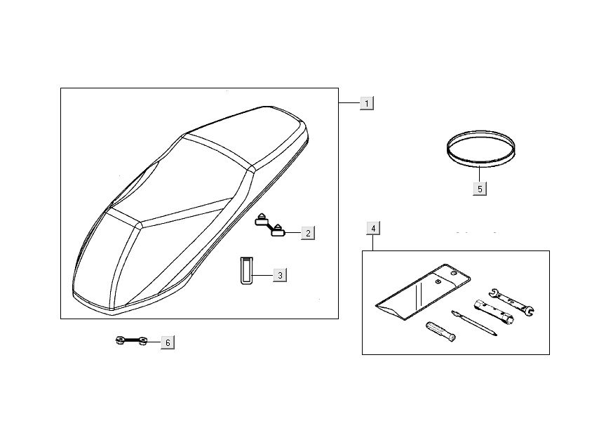 Buddyseat Kymco People S 4-stroke Matt grey