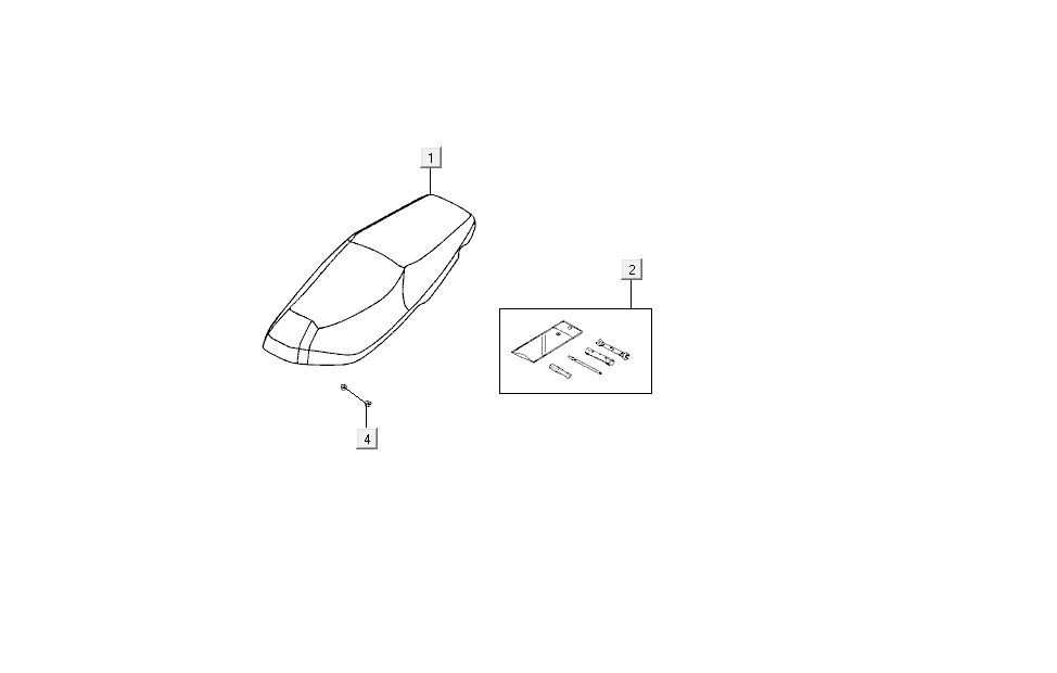 Buddyseat Kymco Super 8 4-stroke (2007-2009) Red black