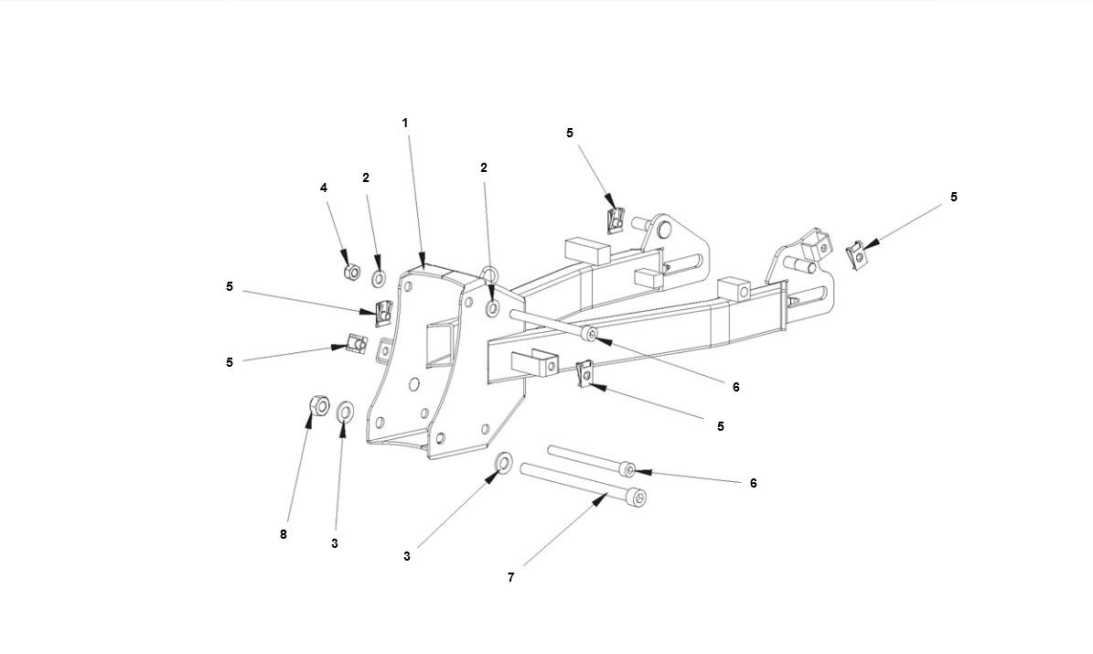 Bye-Bike Rear Fork-Bye-Bike Achtervork