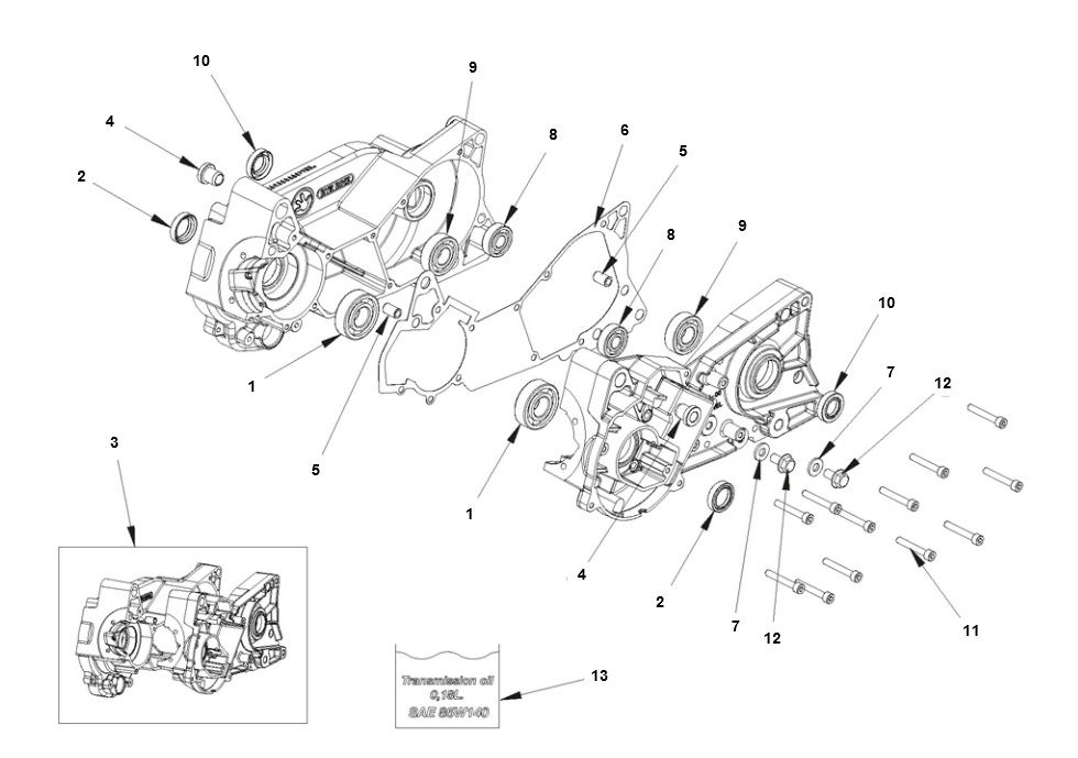 Bye-Bike Crankcase-Bye Bike Carter