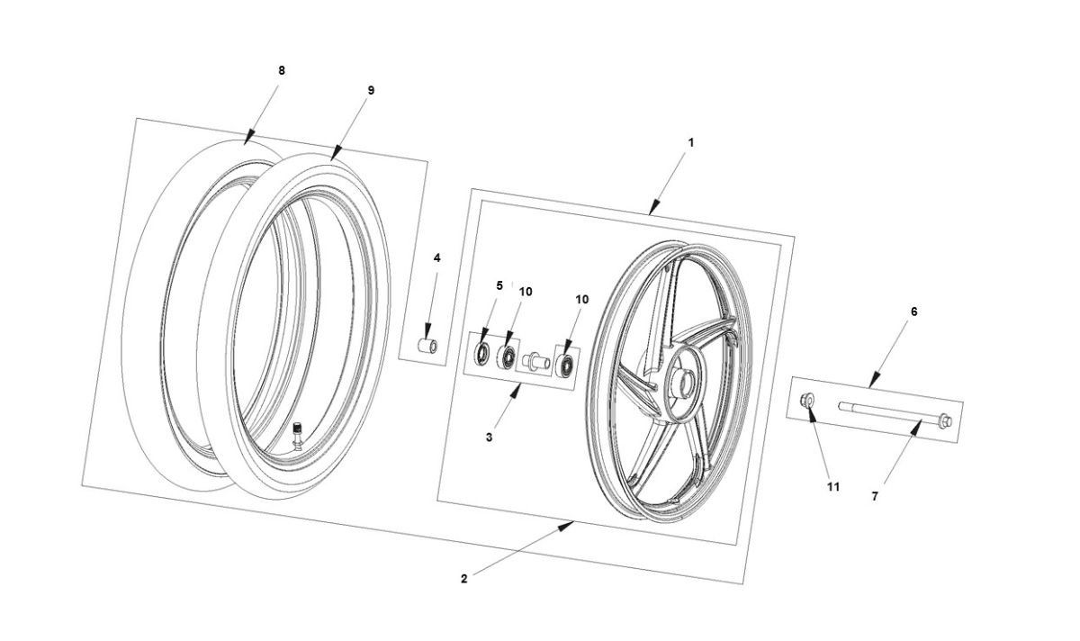 Bye-Bike Front Wheel-Bye-Bike Voorwiel