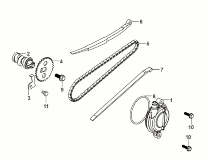 Cam Shaft Sym Orbit III 50 E5