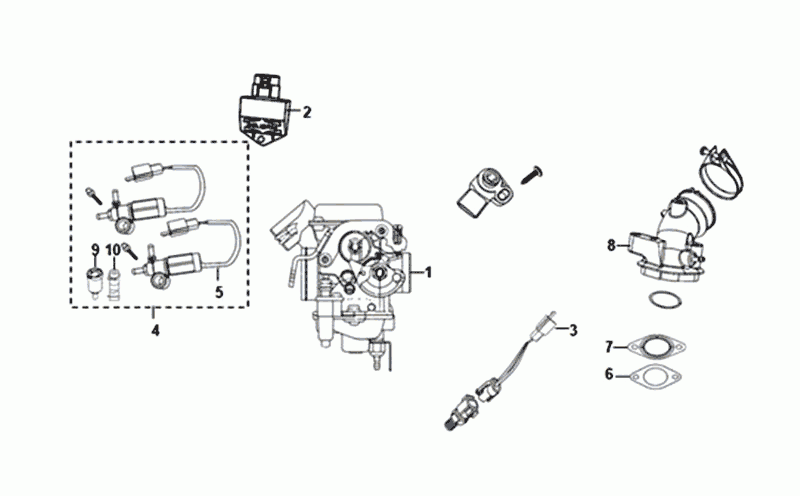 Sym Fiddle III Euro4 carburetor