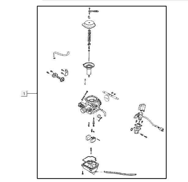 carburetor AGILITY 16+ 4T 125 Matte Metallic Light Blue