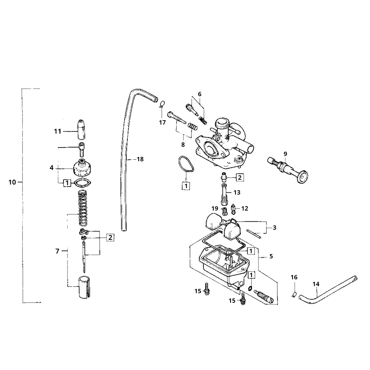 Honda MB/MT/MTX 80 carburetor