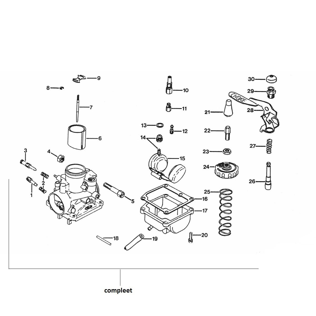 Carburettor Zundapp 530 all types