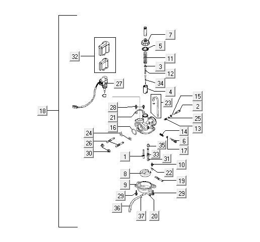 Carburetor Kymco MXU 50