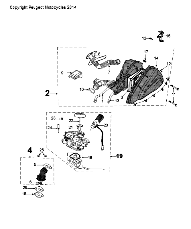 Carburetor Peugeot Tweet Evo Euro4
