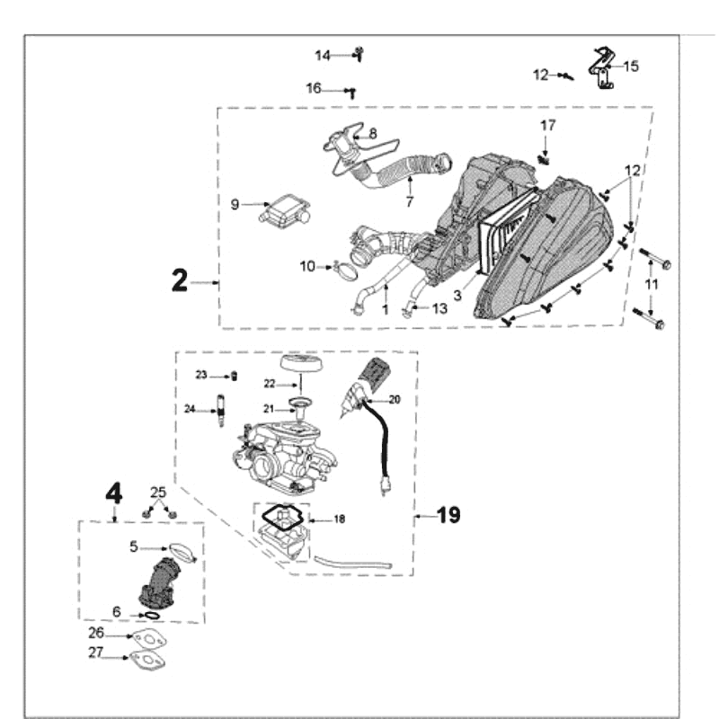 Carburetor Peugeot Tweet old brown