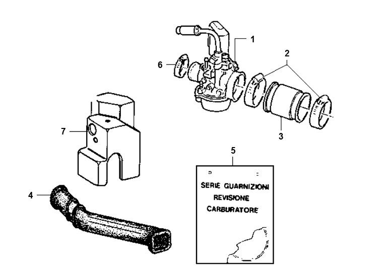 Carburetor Piaggio Typhoon 98-2005 2-stroke
