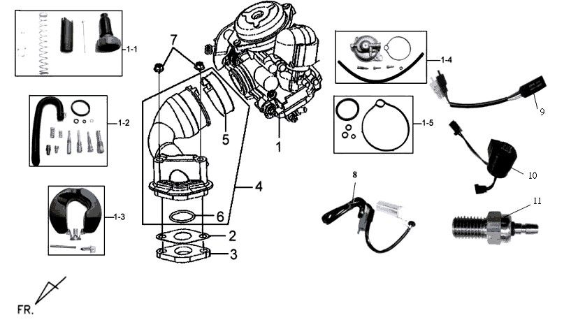Carburetor Sym Mio-Carburateur Sym Mio-1