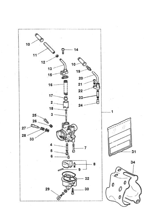 Carburetor Yamaha Bw's 2-stroke
