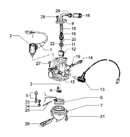 Carburetor mikuni Gilera Runner 180cc FXR 2-stroke