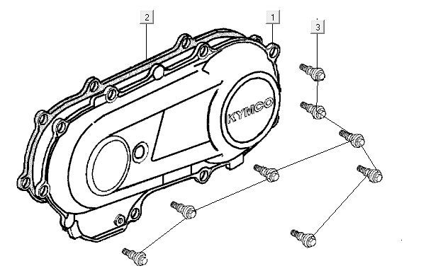 Oil cover Kymco MXU 50
