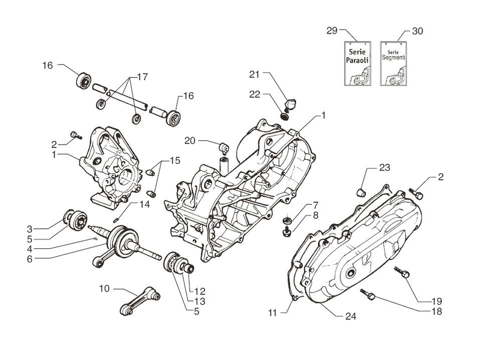 Crankshaft Beta Ark-k AC one 2010 2-stroke