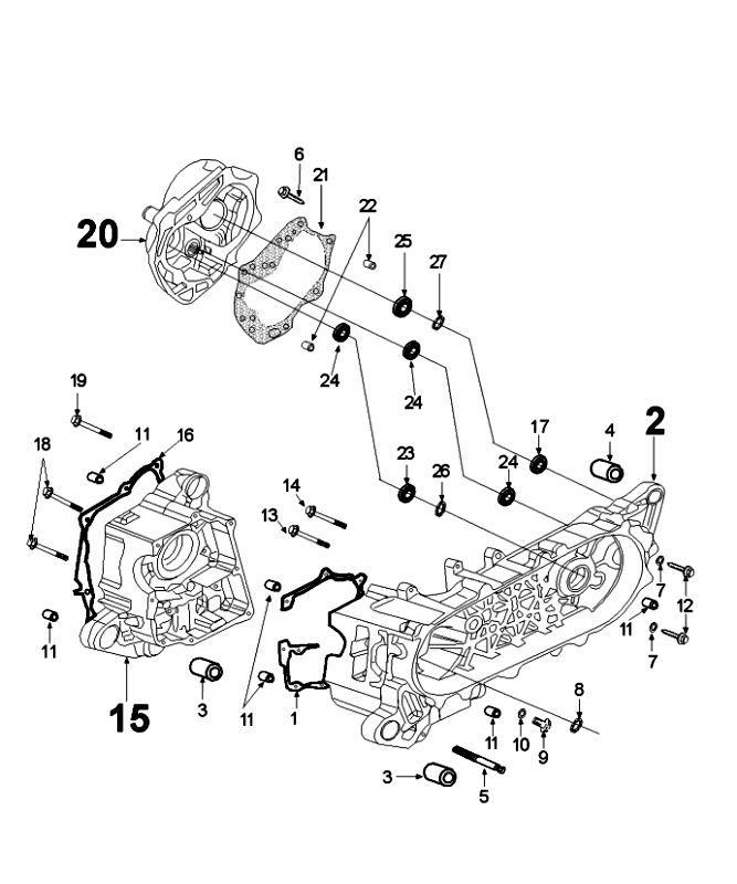 Carter Peugeot Speedfight 4 4-stroke Blue/Black