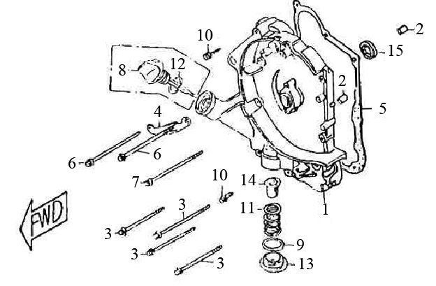 Crankcase right Zen Grand Retro 125cc
