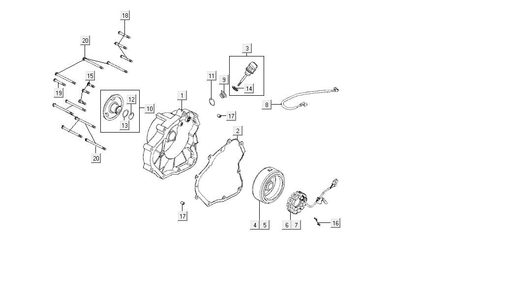 Oil cover Kymco MXU 150