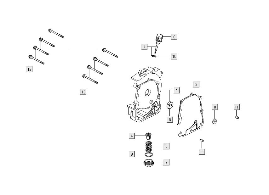 Sump 2 Kymco Super 8 Street 4-stroke red