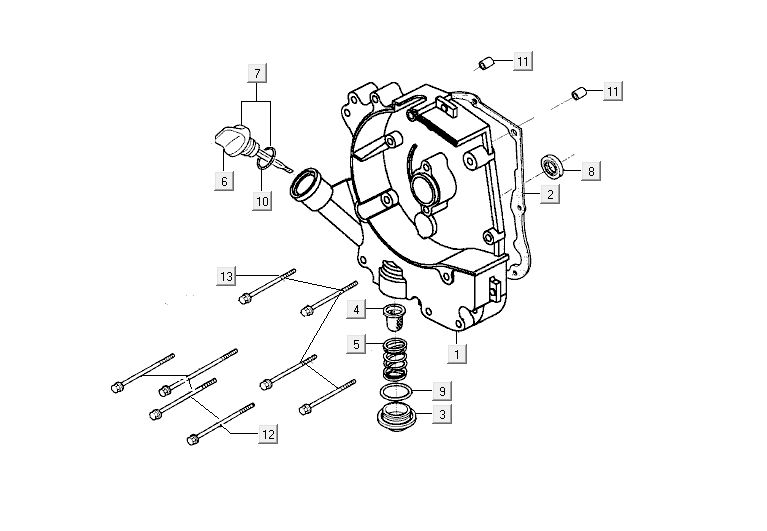 Sump Kymco Agility 12' 4-stroke sporty blue