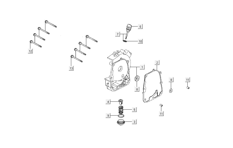 sump half Kymco Super8 4-stroke from 2009 black