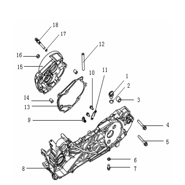 Sump long Generic Xor stroke 2009 2-stroke
