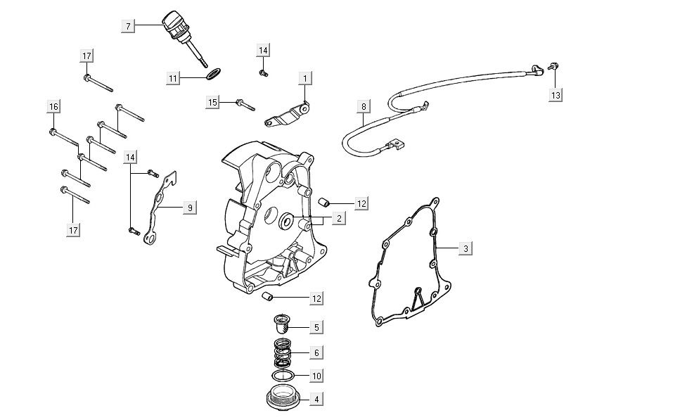 crankcase right AGILITY 16+ 4T 125 Matte Metallic Light Blue