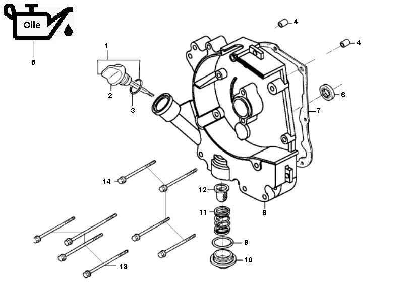 Crankcase Right GY6 10/12 inch (EURO 2; BEFORE 2018)-partsproduct Carterhelft Rechts GY6 10 / 12 inch