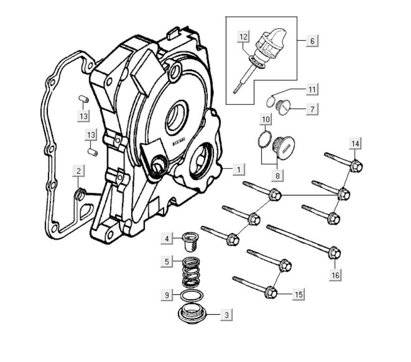 Crankcase right Kymco New Dink 200i