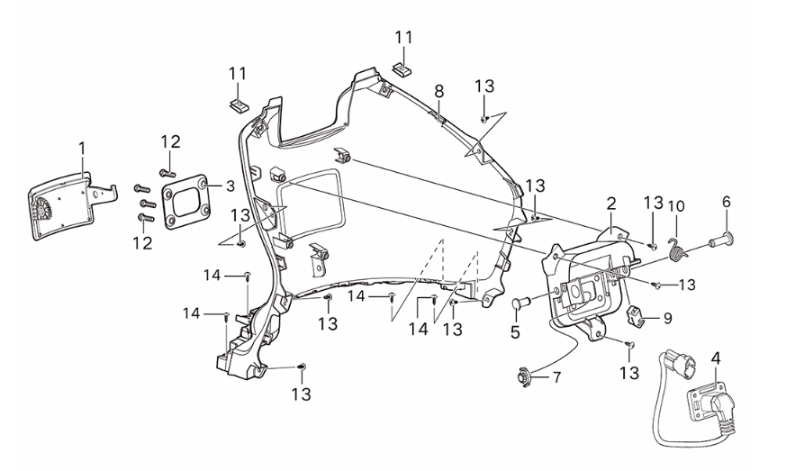 Charging cover Yadea Voltguard