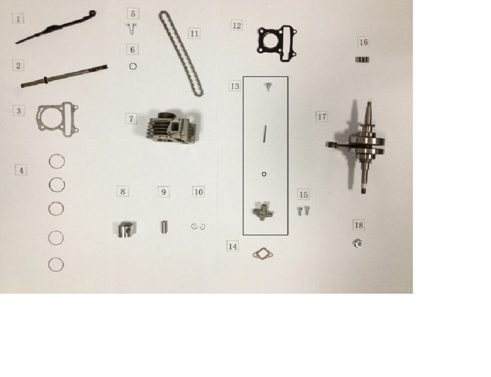 Cilinder - Zuiger - Krukas AGM VX50i
