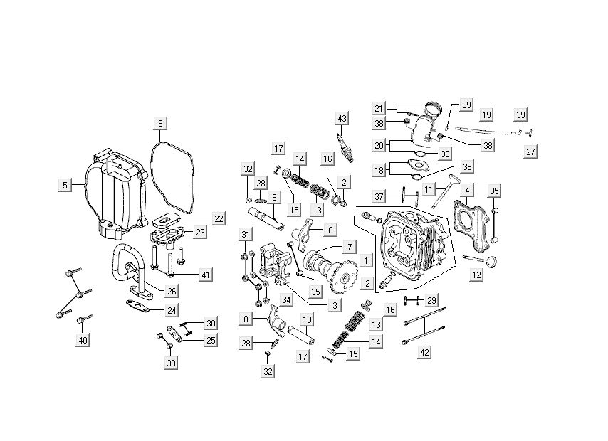 Cylinder Kymco Like 4-stroke tecno silver like T T 2015