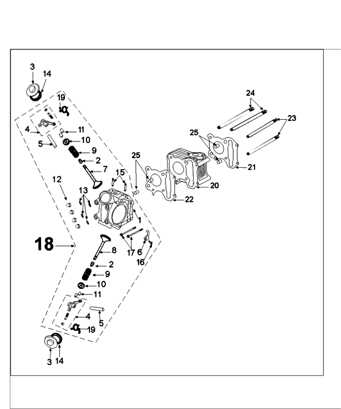Cylinder Peugeot Speedfight 4 4-stroke Blue/Black