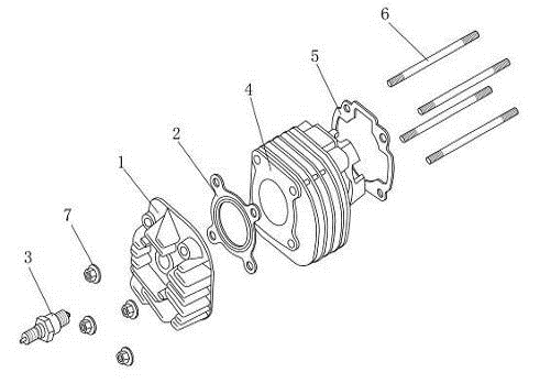 Cylinder head AGM Venom green