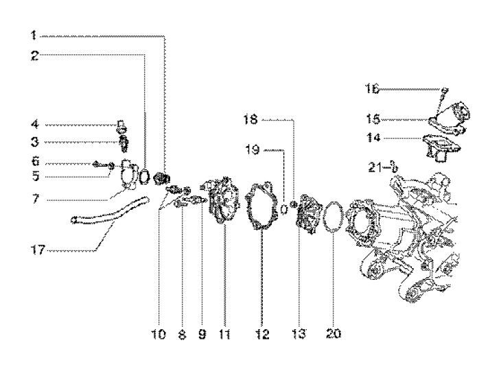Cylinder head Gilera Runner 180cc FXR 2-stroke