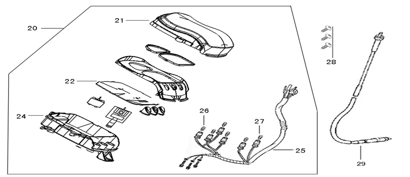 Cockpit-Teller Neco Lola cream terra