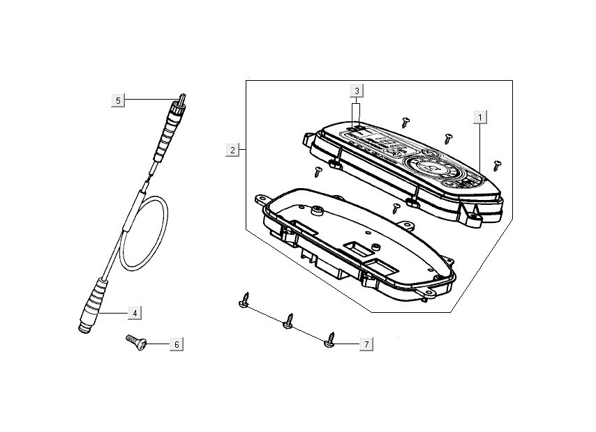 Cockpit - Teller Kymco New Dink 4-stroke black metallic