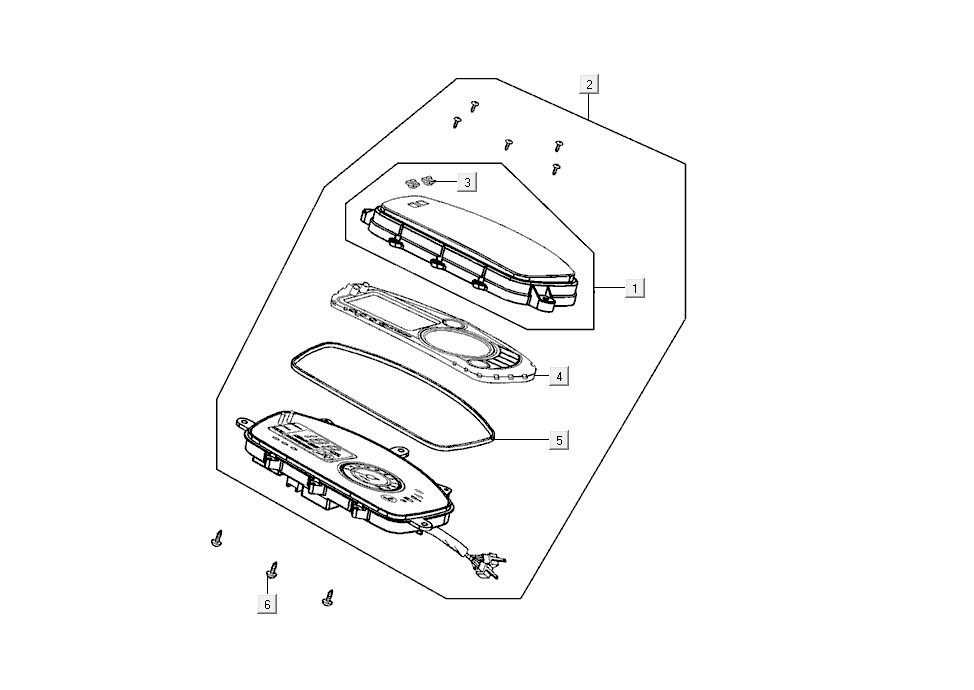 Cockpit Kymco G-Dink 2-stroke Dark Grey