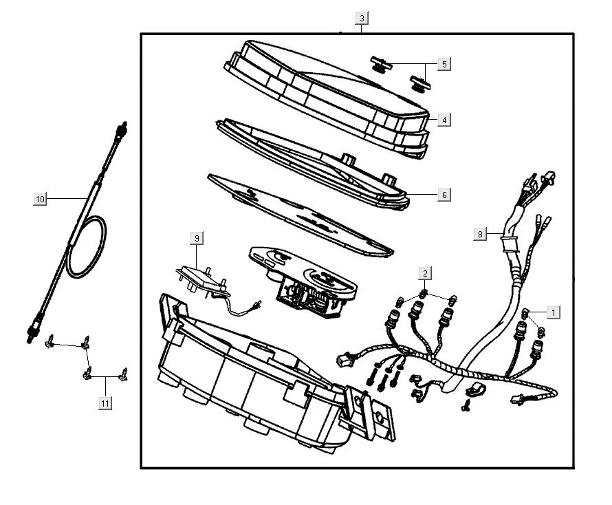 Cockpit Kymco Super 8 Street 4-stroke red