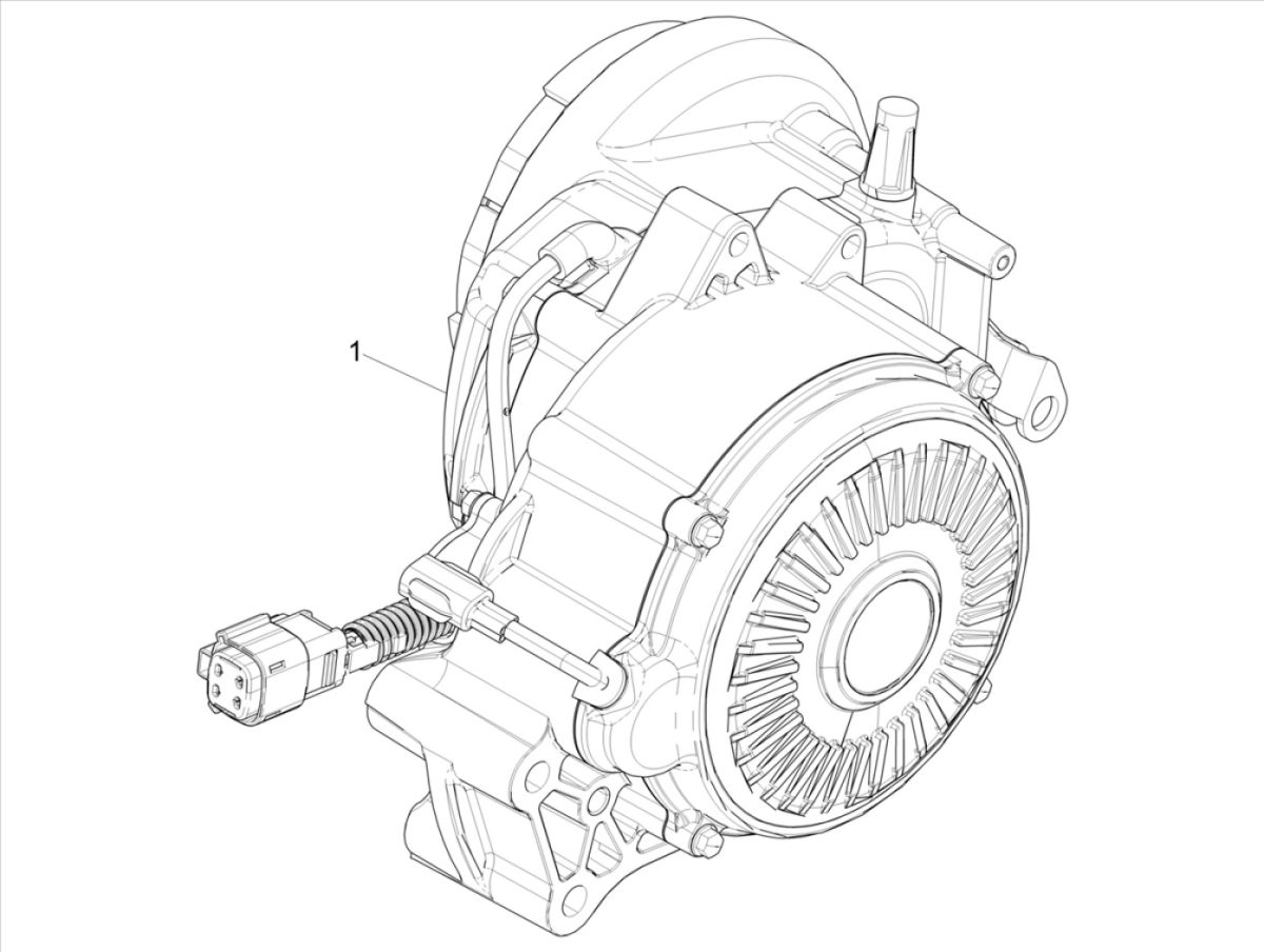Vespa Elettrica 2018-2019 complete engine